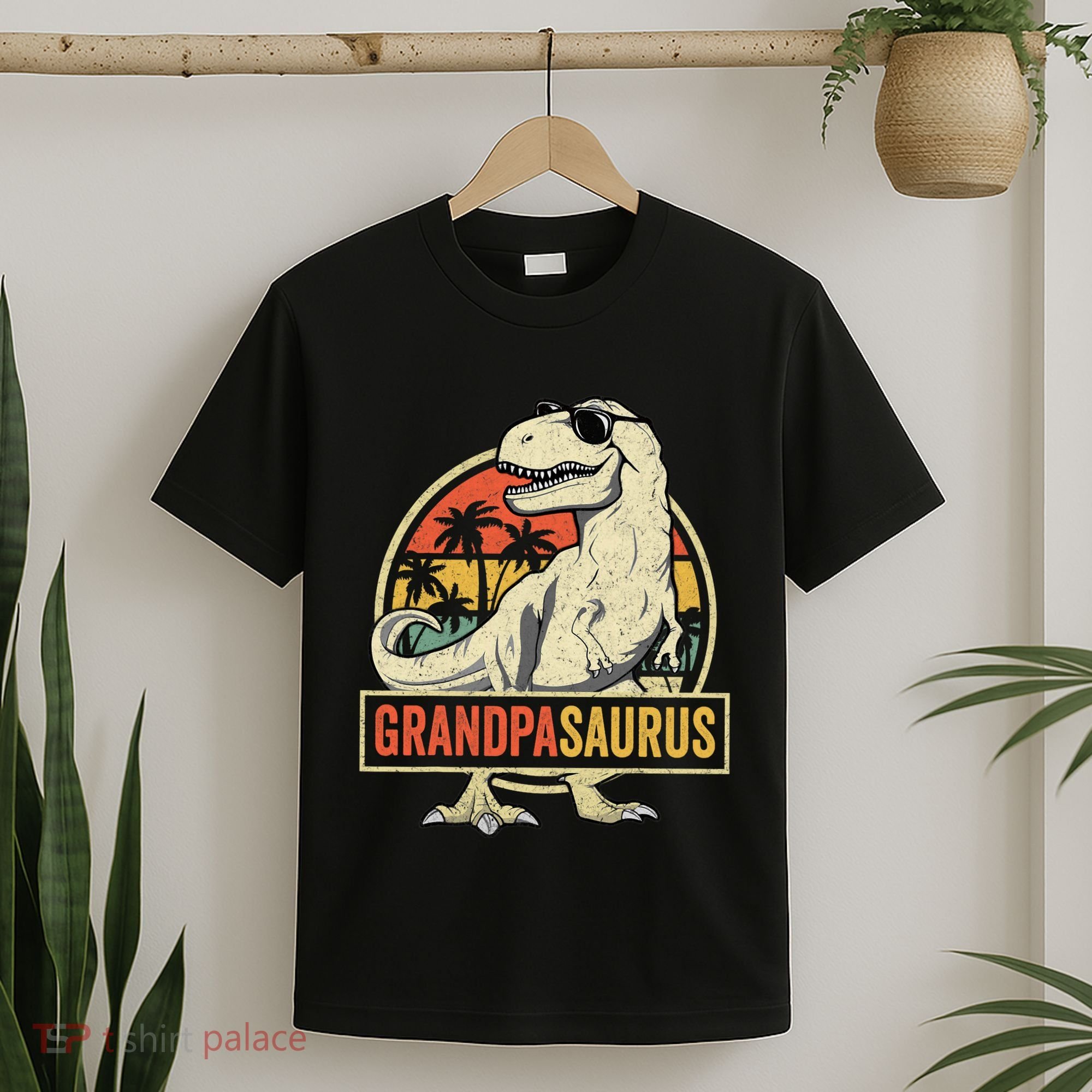 Grandpasaurus T Rex Dinosaur Grandpa Saurus Family Matching T-Shirt