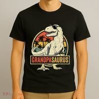 Grandpasaurus T Rex Dinosaur Grandpa Saurus Family Matching T-Shirt thumb 3
