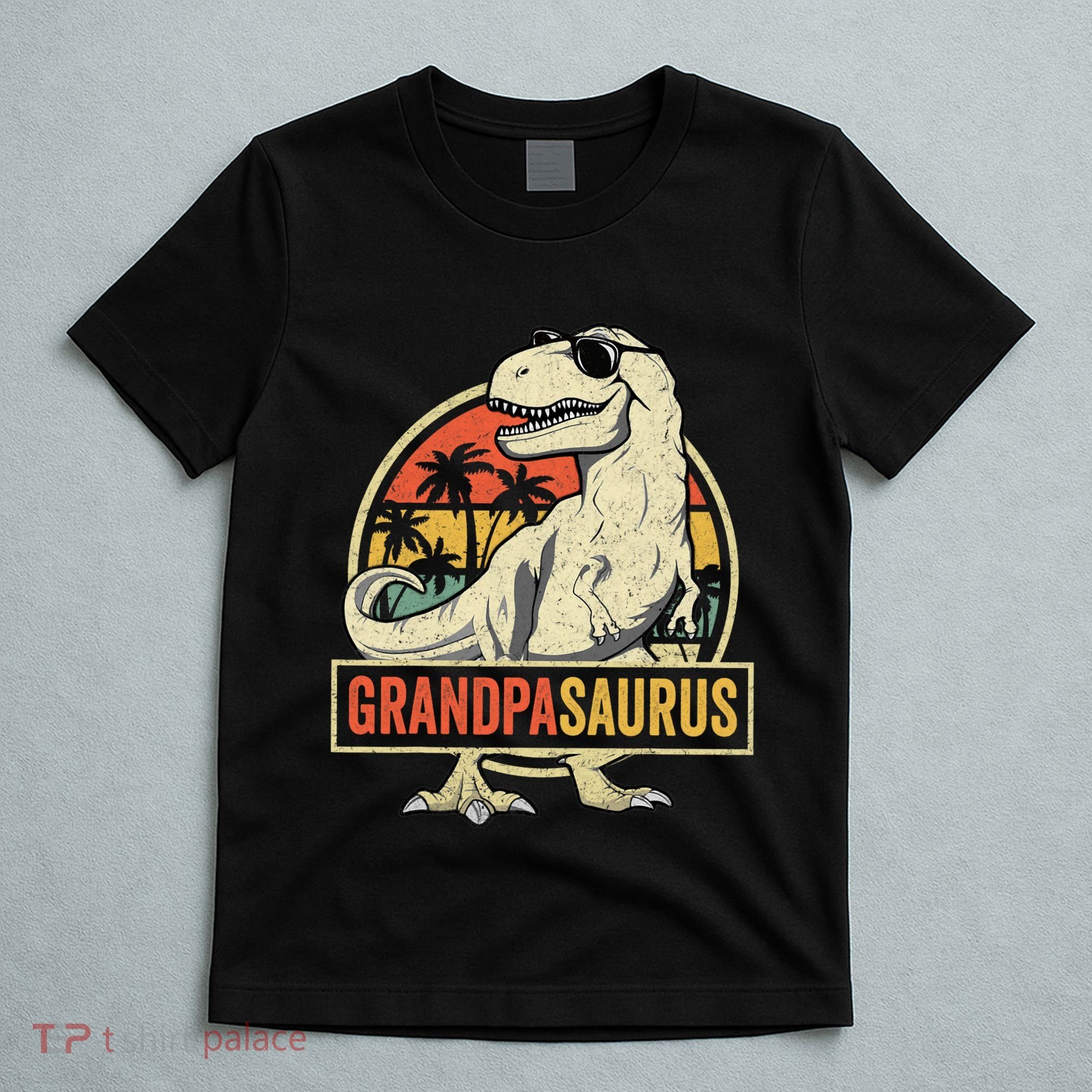 Grandpasaurus T Rex Dinosaur Grandpa Saurus Family Matching T-Shirt