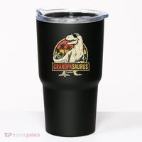 Grandpasaurus T Rex Dinosaur Grandpa Saurus Family Matching Tumbler thumb 0