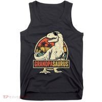 Grandpasaurus T Rex Dinosaur Grandpa Saurus Family Matching Tank Top thumb 0