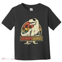 Grandpasaurus T Rex Dinosaur Grandpa Saurus Family Matching Toddler T-Shirt thumb 0
