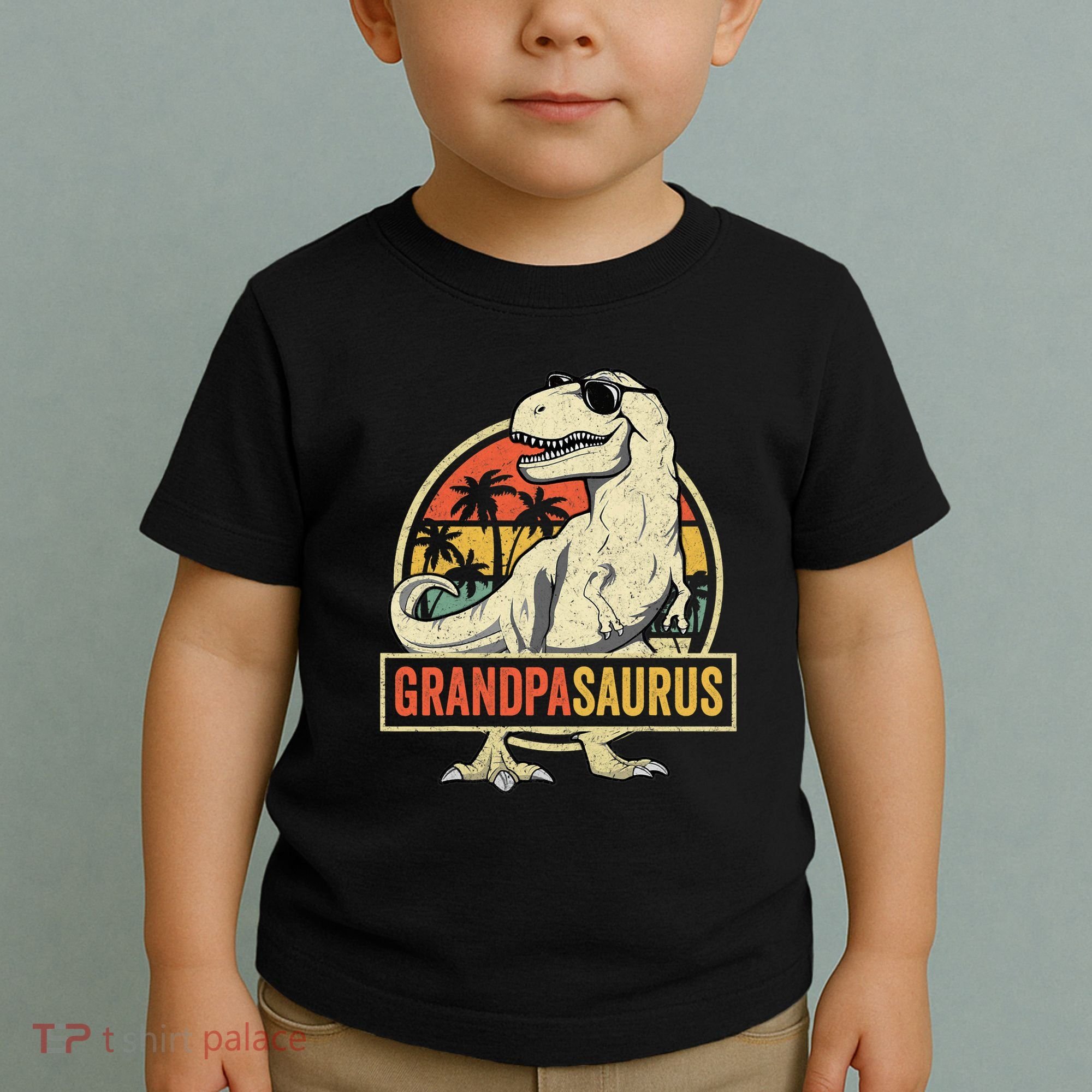 Grandpasaurus T Rex Dinosaur Grandpa Saurus Family Matching Toddler T-Shirt