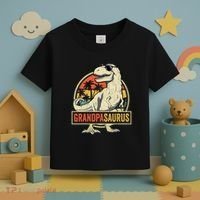 Grandpasaurus T Rex Dinosaur Grandpa Saurus Family Matching Toddler T-Shirt thumb 3