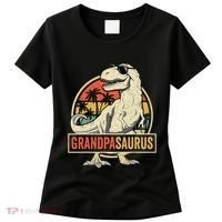 Grandpasaurus T Rex Dinosaur Grandpa Saurus Family Matching Women's T-Shirt thumb 0