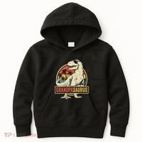 Grandpasaurus T Rex Dinosaur Grandpa Saurus Family Matching Kids Hoodie thumb 0