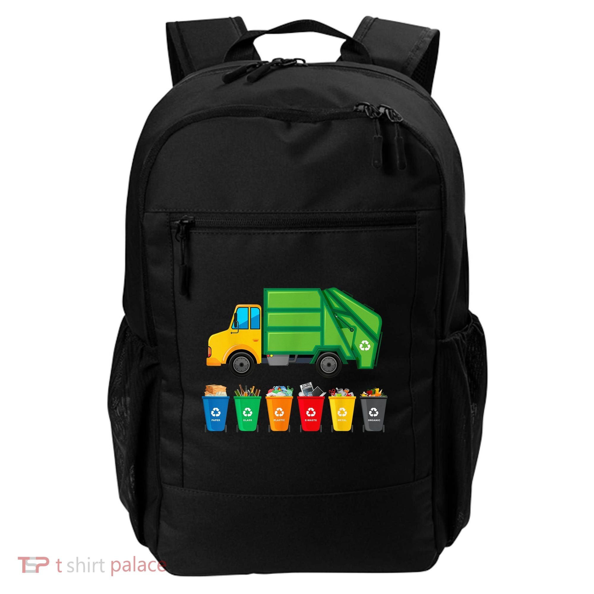 Garbage Truck Reuse Recycle Trash Collector Earth Day Backpack