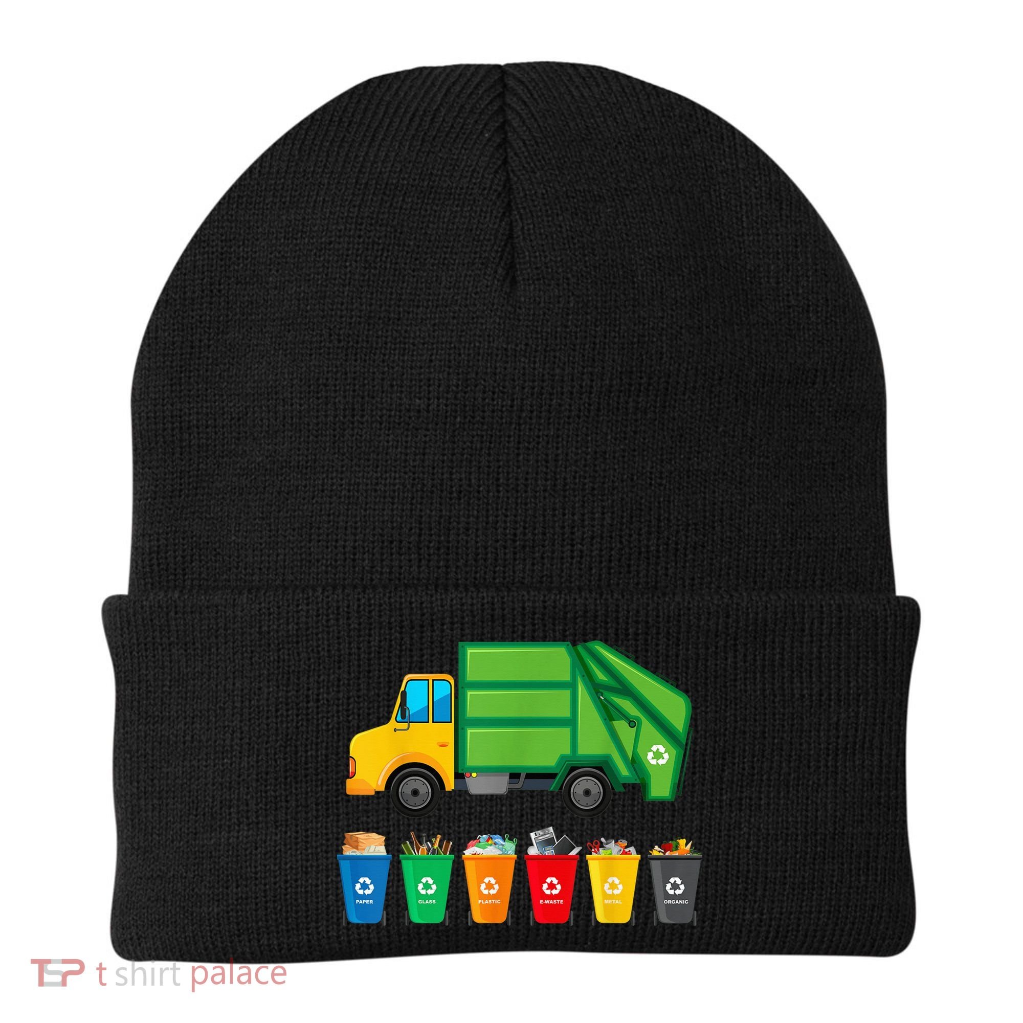 Garbage Truck Reuse Recycle Trash Collector Earth Day Beanie