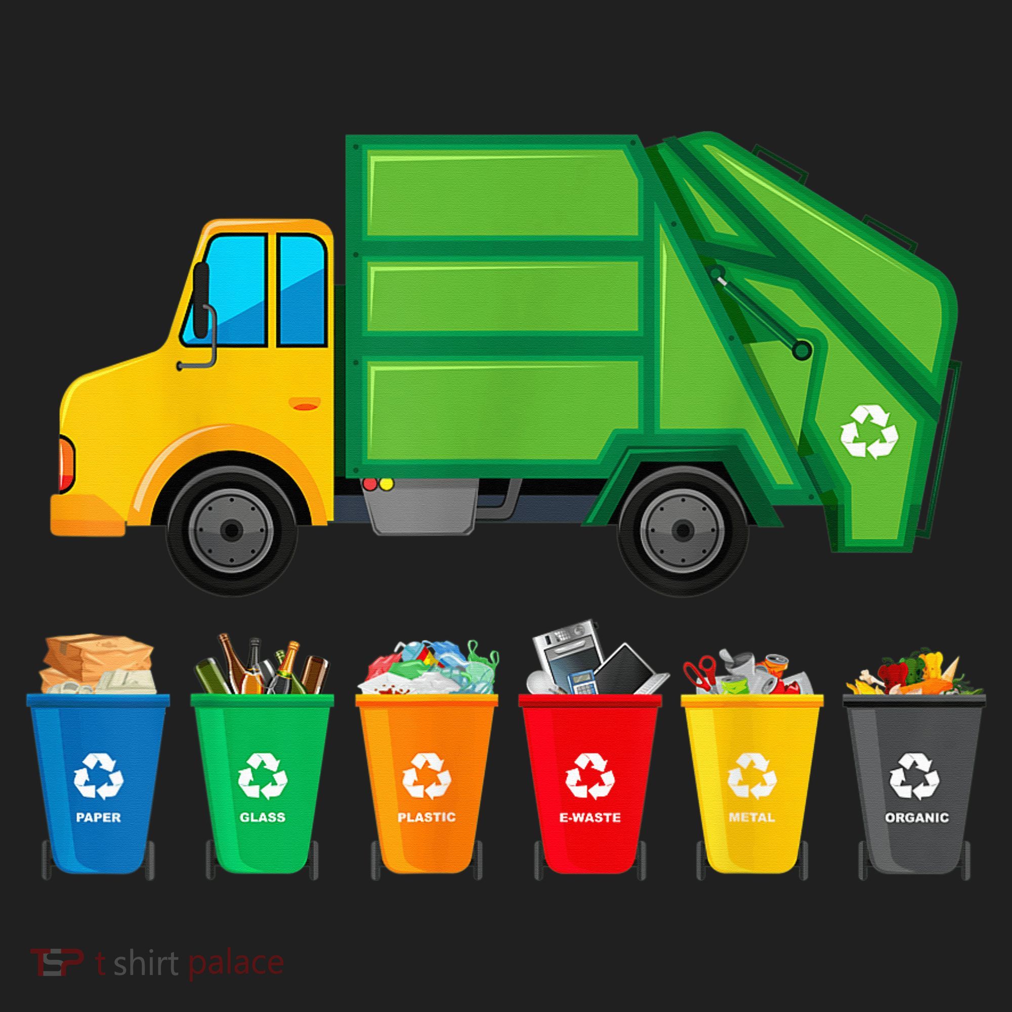 Garbage Truck Reuse Recycle Trash Collector Earth Day Beanie