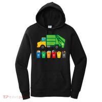 Garbage Truck Reuse Recycle Trash Collector Earth Day Women's Hoodie thumb 0