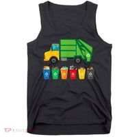 Garbage Truck Reuse Recycle Trash Collector Earth Day Tank Top thumb 0