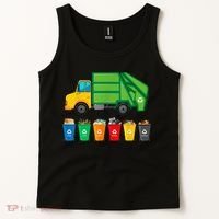 Garbage Truck Reuse Recycle Trash Collector Earth Day Tank Top thumb 2