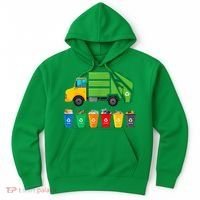 Garbage Truck Reuse Recycle Trash Collector Earth Day Hoodie thumb 0