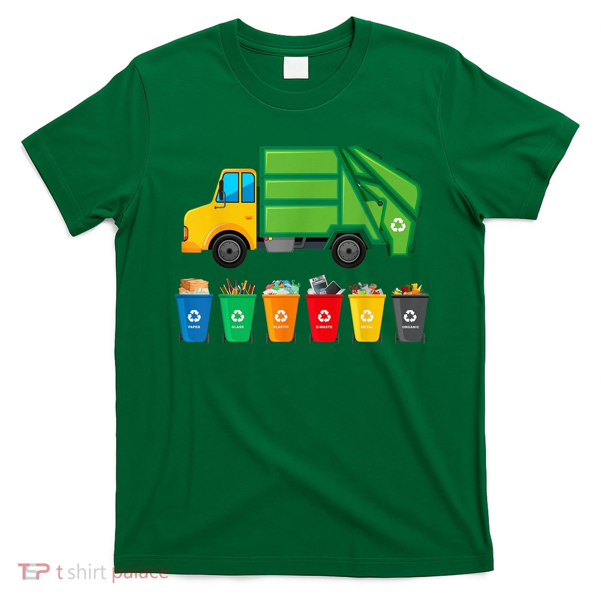 Garbage Truck Reuse Recycle Trash Collector Earth Day T-Shirt