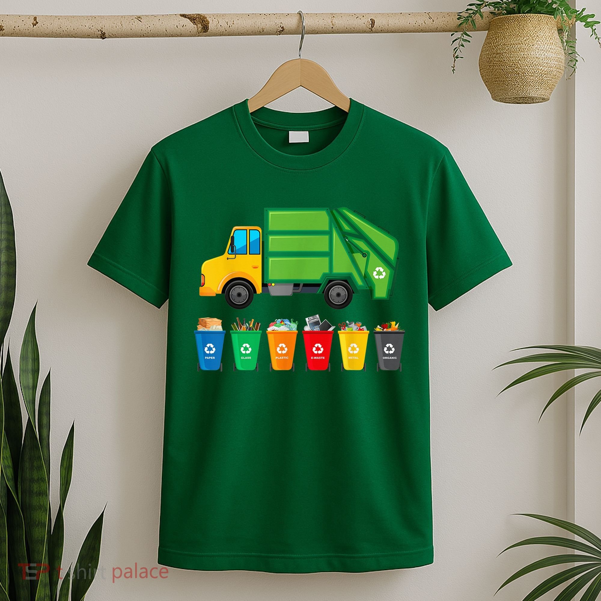 Garbage Truck Reuse Recycle Trash Collector Earth Day T-Shirt