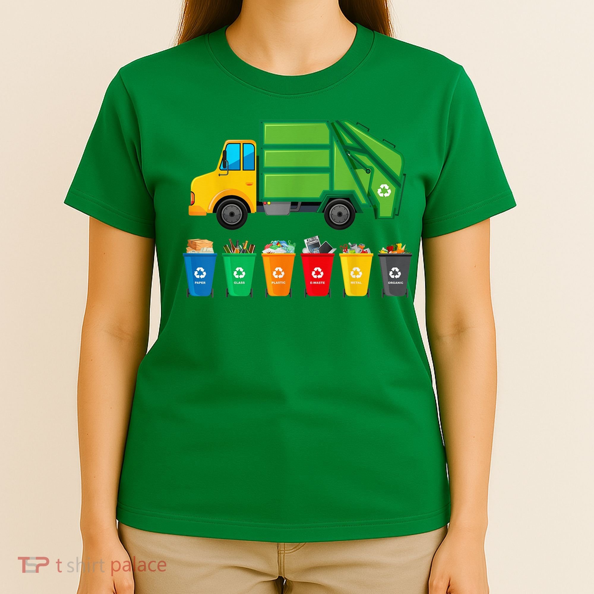 Garbage Truck Reuse Recycle Trash Collector Earth Day T-Shirt