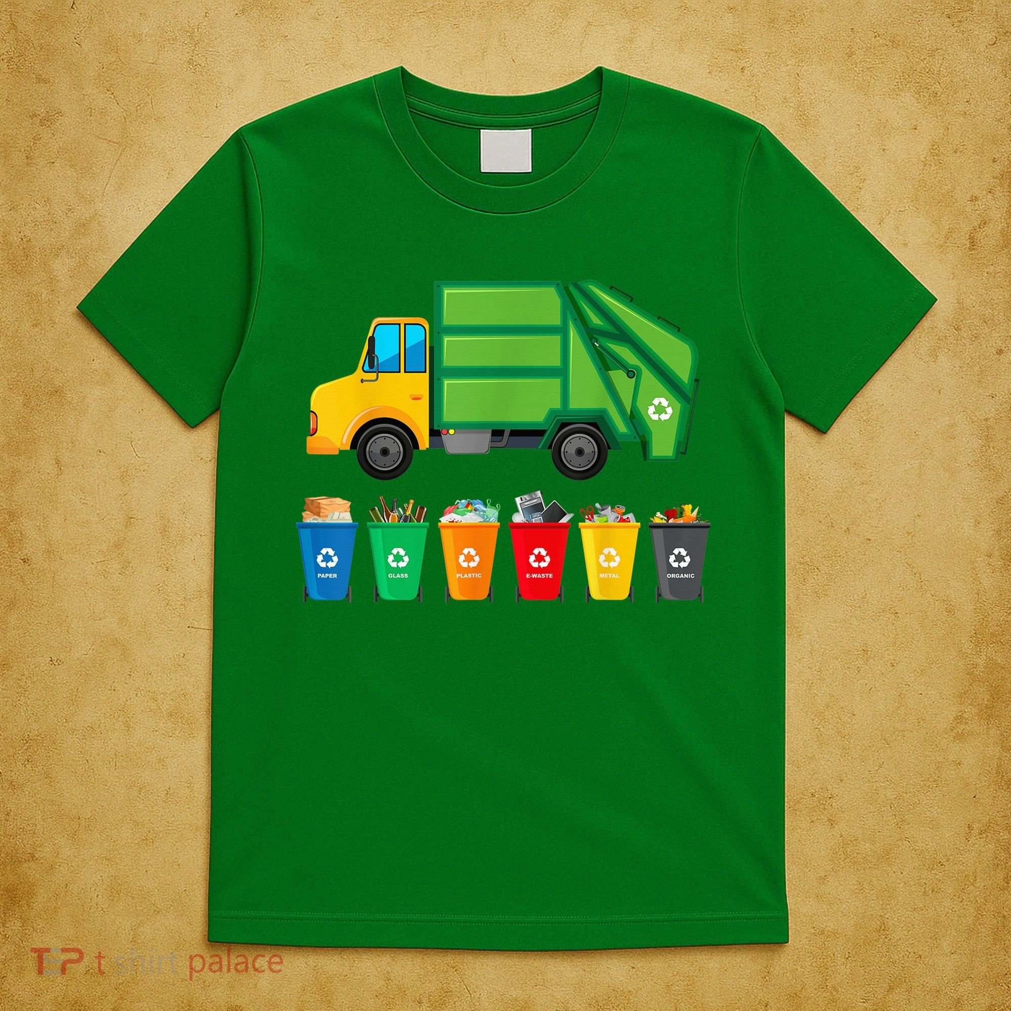 Garbage Truck Reuse Recycle Trash Collector Earth Day T-Shirt