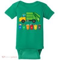 Garbage Truck Reuse Recycle Trash Collector Earth Day Baby Bodysuit thumb 0