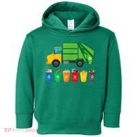 Garbage Truck Reuse Recycle Trash Collector Earth Day Toddler Hoodie thumb 0