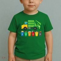 Garbage Truck Reuse Recycle Trash Collector Earth Day Toddler T-Shirt thumb 2