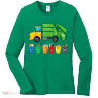 Garbage Truck Reuse Recycle Trash Collector Earth Day Women's Long Sleeve Shirt thumb 0