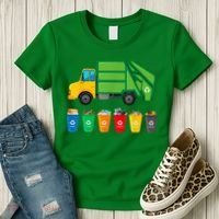 Garbage Truck Reuse Recycle Trash Collector Earth Day Women's T-Shirt thumb 3