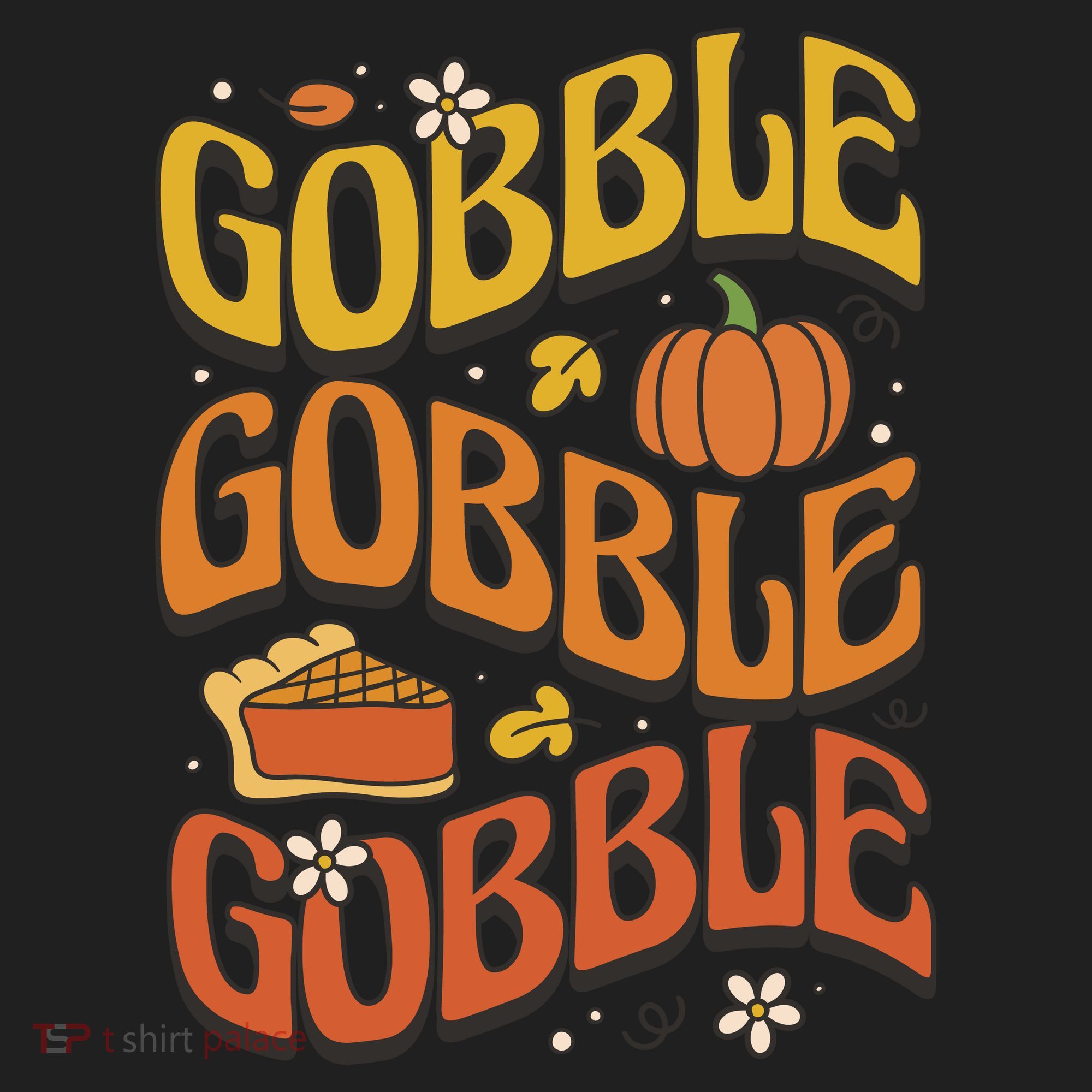 Gobble Turkey Retro Thanksgiving Fall Women's Sweatshirt