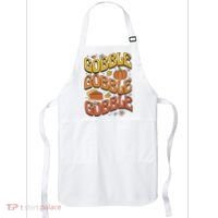 Gobble Turkey Retro Thanksgiving Fall Apron thumb 0