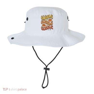 Gobble Turkey Retro Thanksgiving Fall Bucket Hat
