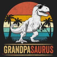 Grandpasaurus T Rex Dinosaur Grandpa Saurus Family Matching Women's Sweatshirt thumb 2