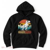 Grandpasaurus T Rex Dinosaur Grandpa Saurus Family Matching Hoodie thumb 0