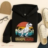 Grandpasaurus T Rex Dinosaur Grandpa Saurus Family Matching Hoodie thumb 4