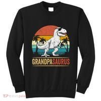 Grandpasaurus T Rex Dinosaur Grandpa Saurus Family Matching Sweatshirt thumb 0