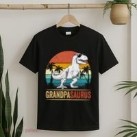 Grandpasaurus T Rex Dinosaur Grandpa Saurus Family Matching T-Shirt thumb 2
