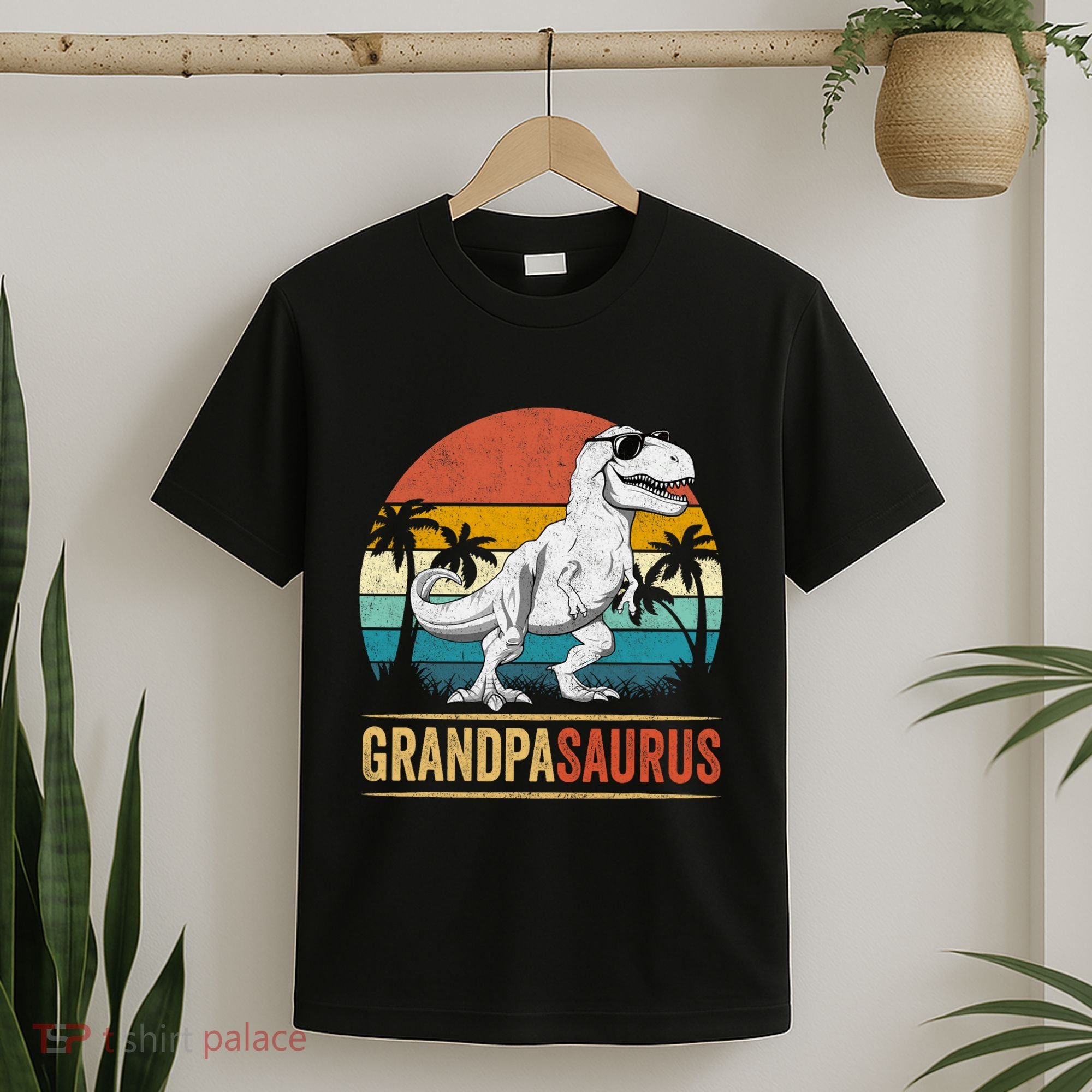 Grandpasaurus T Rex Dinosaur Grandpa Saurus Family Matching T-Shirt