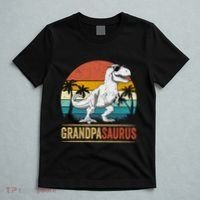 Grandpasaurus T Rex Dinosaur Grandpa Saurus Family Matching T-Shirt thumb 5