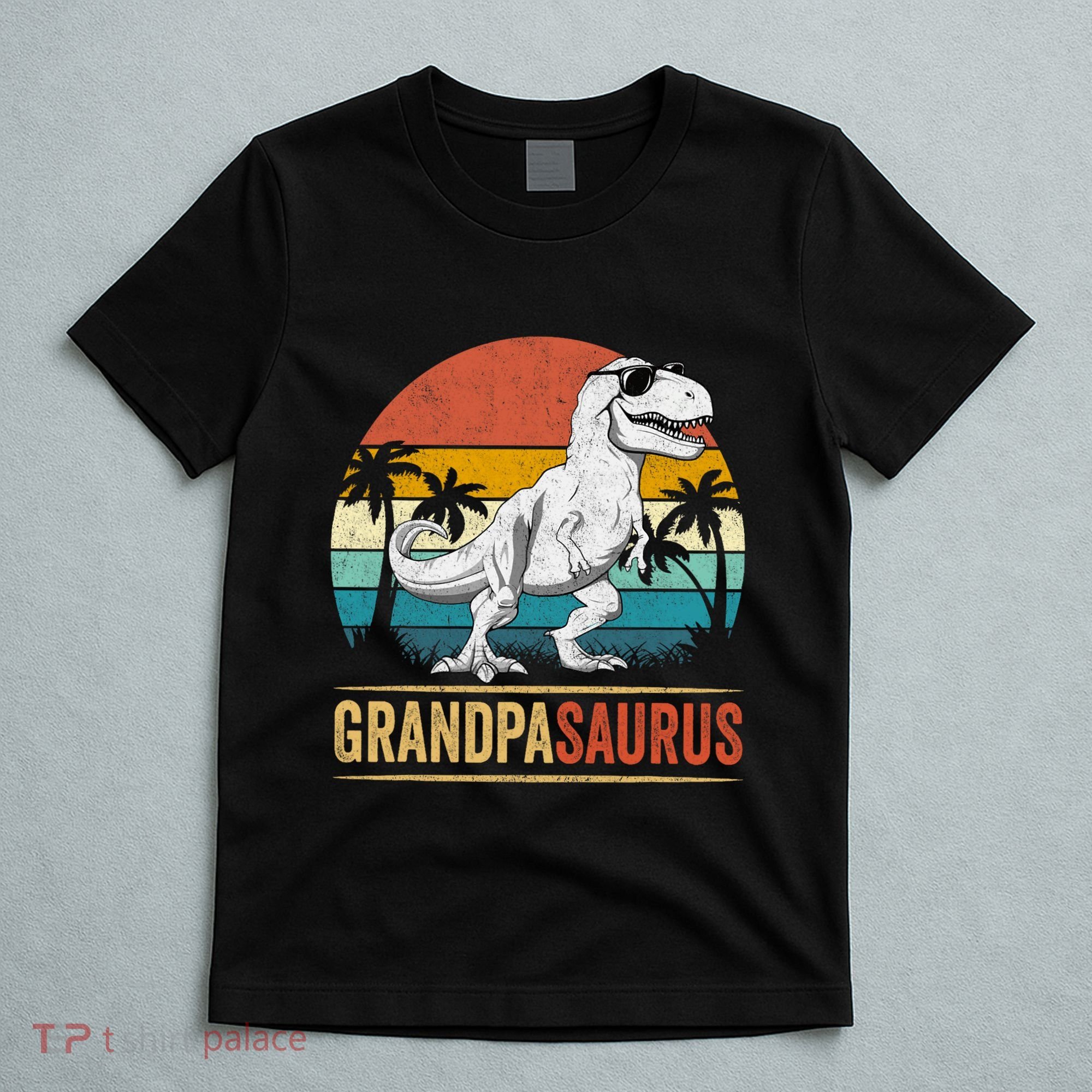 Grandpasaurus T Rex Dinosaur Grandpa Saurus Family Matching T-Shirt