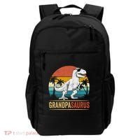 Grandpasaurus T Rex Dinosaur Grandpa Saurus Family Matching Backpack thumb 0