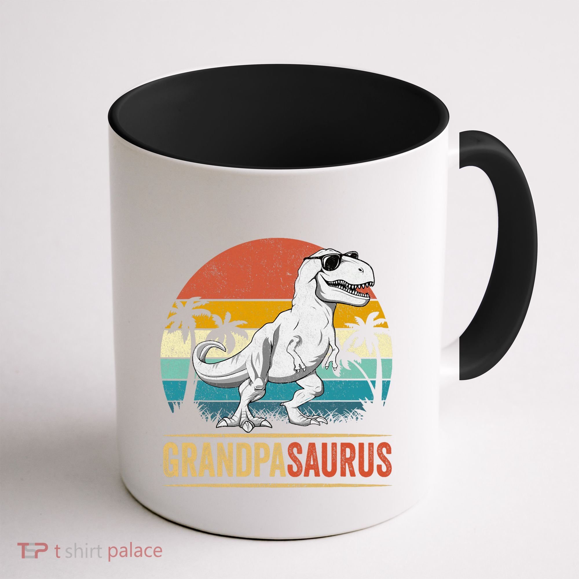 Grandpasaurus T Rex Dinosaur Grandpa Saurus Family Matching Coffee Mug