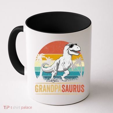 Grandpasaurus T Rex Dinosaur Grandpa Saurus Family Matching Coffee Mug