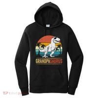 Grandpasaurus T Rex Dinosaur Grandpa Saurus Family Matching Women's Hoodie thumb 0