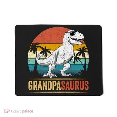 Grandpasaurus T Rex Dinosaur Grandpa Saurus Family Matching Mousepad