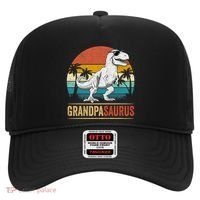 Grandpasaurus T Rex Dinosaur Grandpa Saurus Family Matching Hat thumb 0