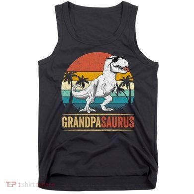 Grandpasaurus T Rex Dinosaur Grandpa Saurus Family Matching Tank Top