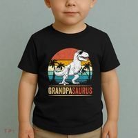 Grandpasaurus T Rex Dinosaur Grandpa Saurus Family Matching Toddler T-Shirt thumb 2