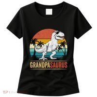 Grandpasaurus T Rex Dinosaur Grandpa Saurus Family Matching Women's T-Shirt thumb 0