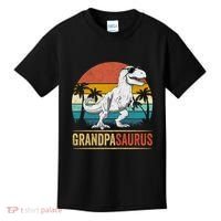 Grandpasaurus T Rex Dinosaur Grandpa Saurus Family Matching Kids T-Shirt thumb 0