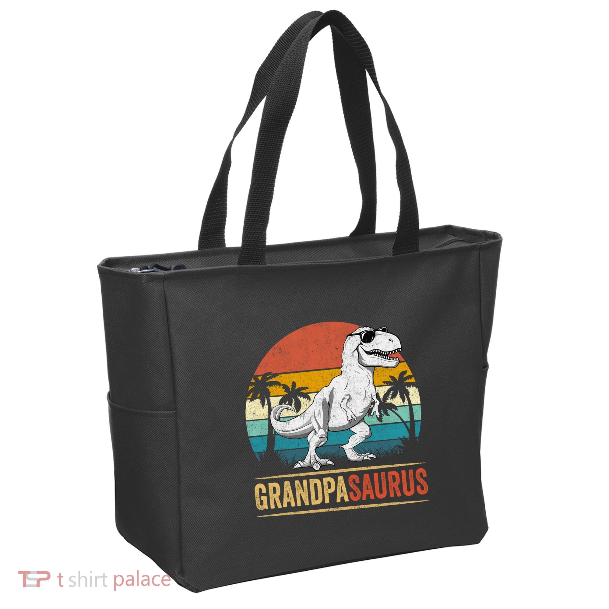 Grandpasaurus T Rex Dinosaur Grandpa Saurus Family Matching Tote Bag
