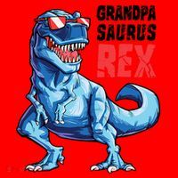 Grandpasaurus T Rex Dinosaur Grandpa Saurus FatherS Family Santa Hat thumb 1