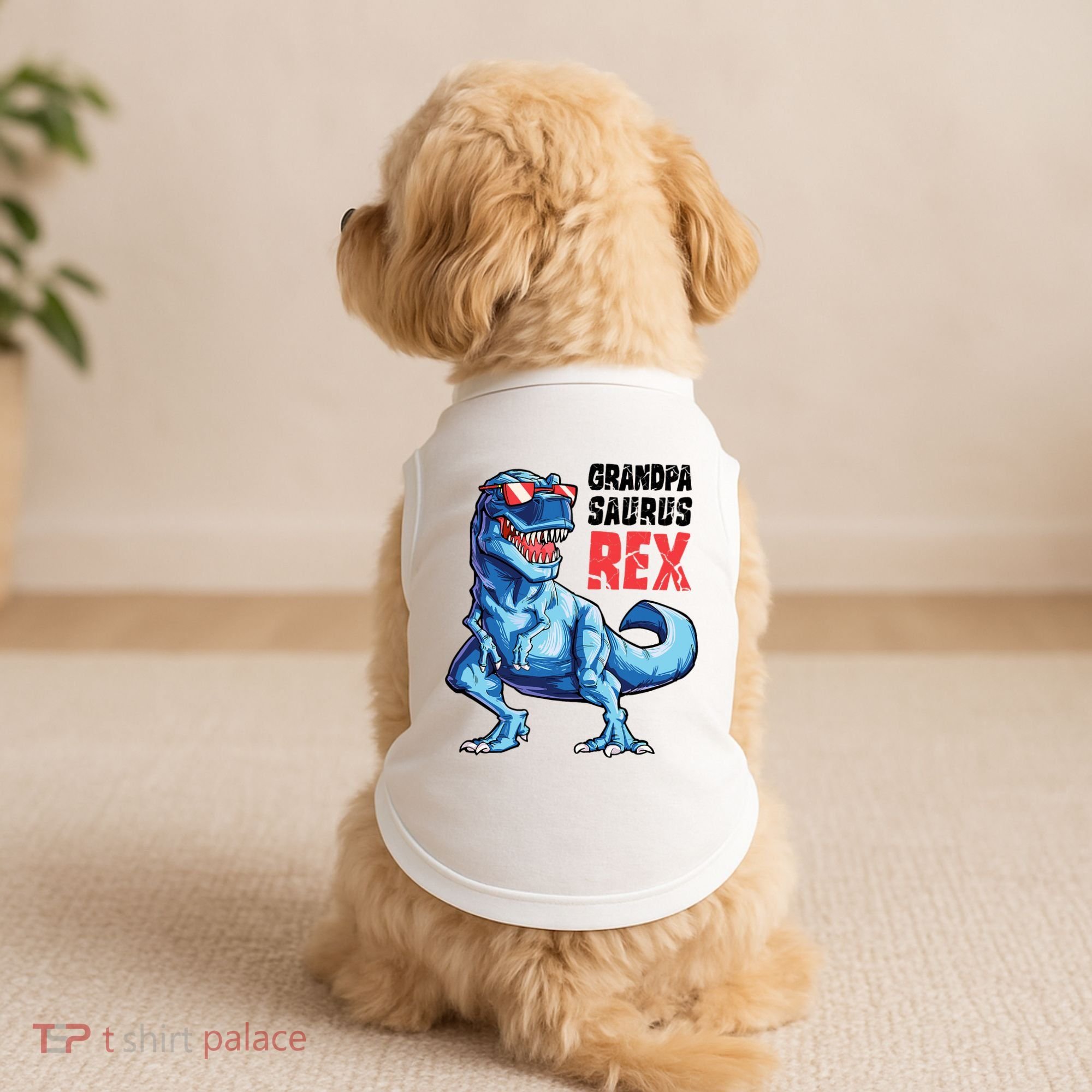 Grandpasaurus T Rex Dinosaur Grandpa Saurus FatherS Family Doggie Tank